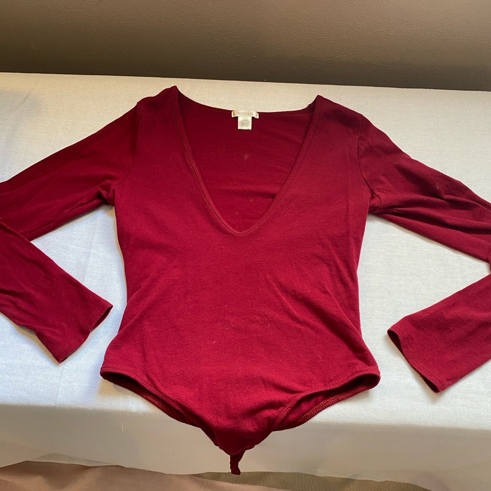 Deep Red body suit